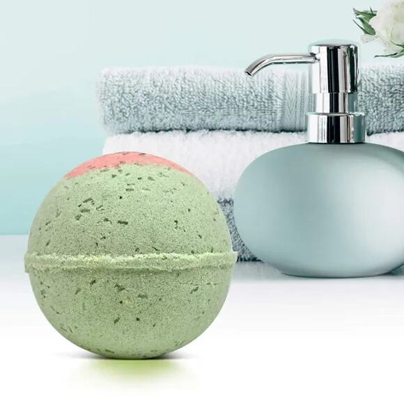 "Be Delicious Blossom" Organic Bath Bomb in kraft box - 5 oz - Picture 6 of 7